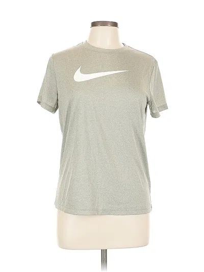 Pre-owned Nike Active T-shirt In Silver