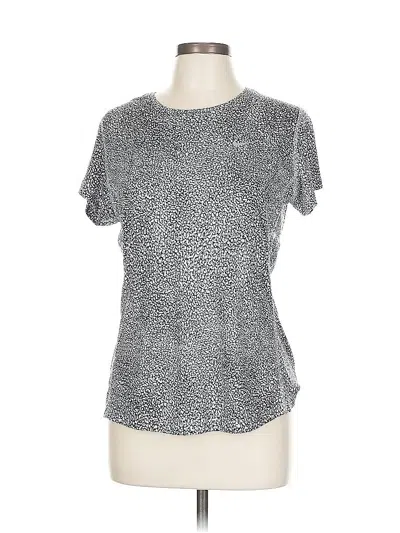 Pre-owned Nike Active T-shirt In Silver
