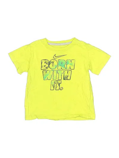 Pre-owned Nike Kids' Active T-shirt In Yellow