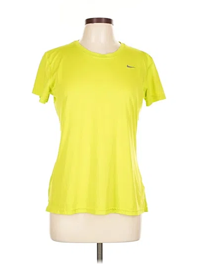 Pre-owned Nike Active T-shirt In Yellow
