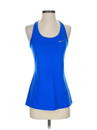 Pre-owned Nike Active Tank Top In Blue