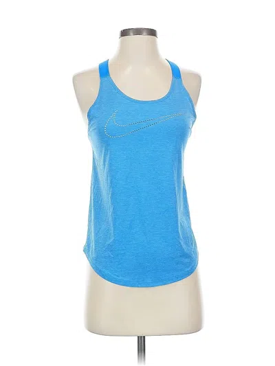 Pre-owned Nike Active Tank Top In Blue