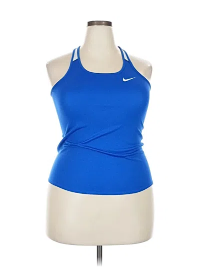 Pre-owned Nike Active Tank Top In Blue