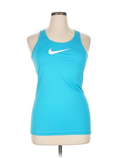 Pre-owned Nike Active Tank Top In Blue
