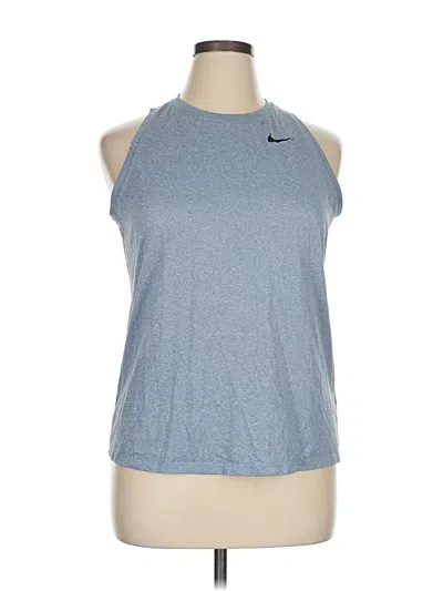 Pre-owned Nike Active Tank Top In Blue