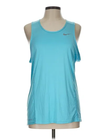 Pre-owned Nike Active Tank Top In Blue