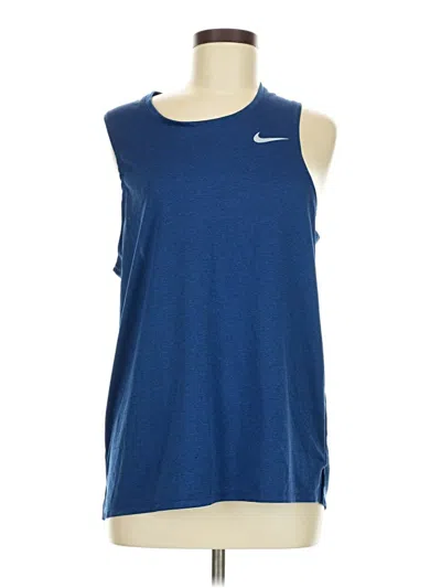 Pre-owned Nike Active Tank Top In Blue