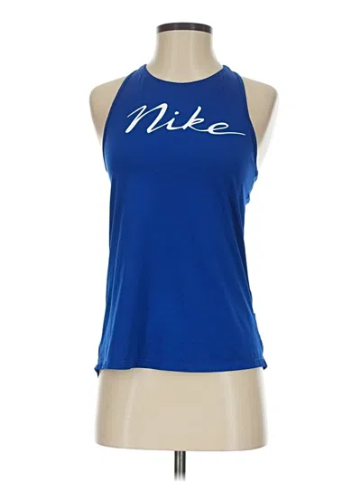 Pre-owned Nike Active Tank Top In Blue