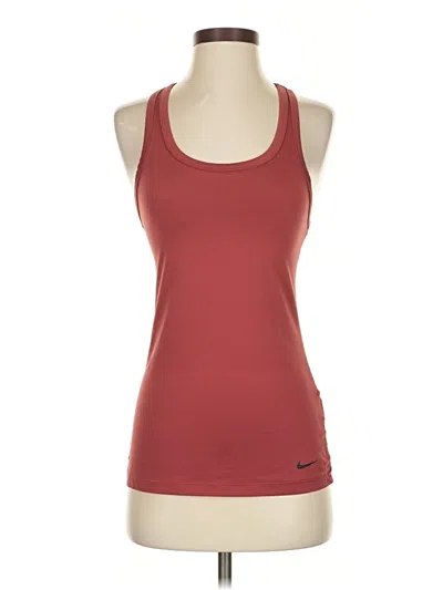Pre-owned Nike Active Tank Top In Burgundy