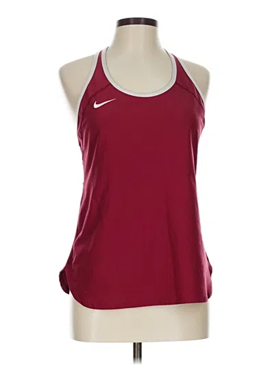 Pre-owned Nike Active Tank Top In Burgundy