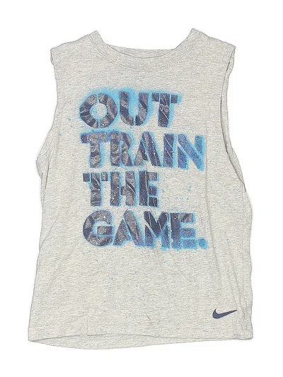 Pre-owned Nike Kids' Active Tank Top In Gray