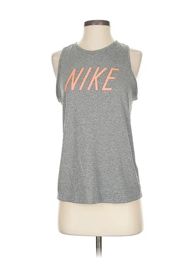 Pre-owned Nike Active Tank Top In Gray