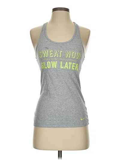Pre-owned Nike Active Tank Top In Gray