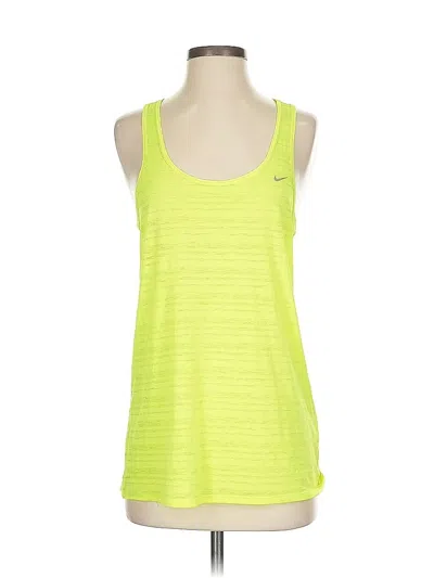 Pre-owned Nike Active Tank Top In Green