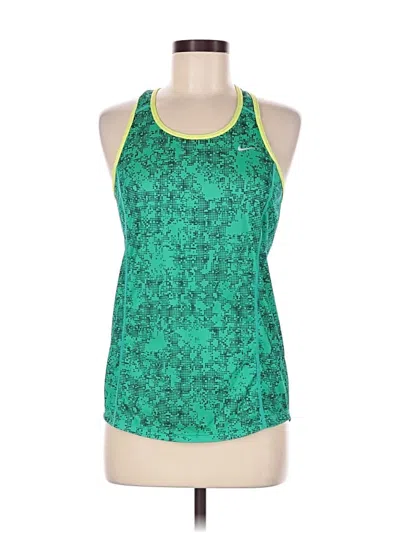 Pre-owned Nike Active Tank Top In Green