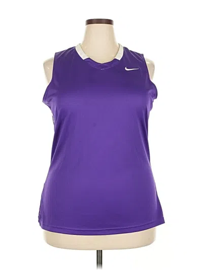 Pre-owned Nike Active Tank Top In Purple