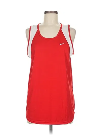 Pre-owned Nike Active Tank Top In Red