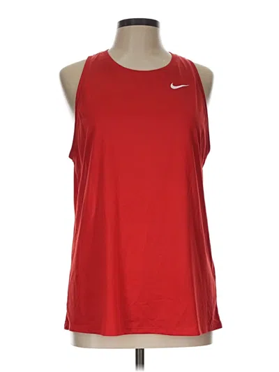 Pre-owned Nike Active Tank Top In Red