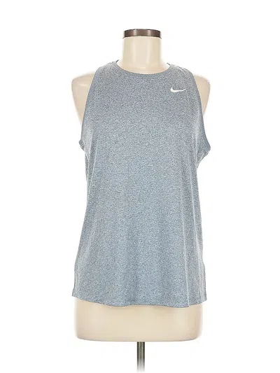 Pre-owned Nike Active Tank Top In Silver