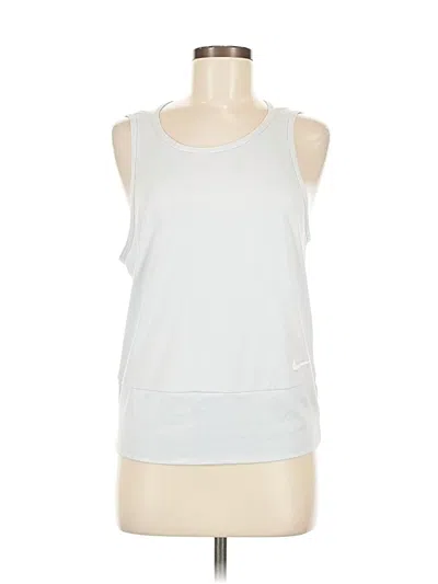Pre-owned Nike Active Tank Top In Silver