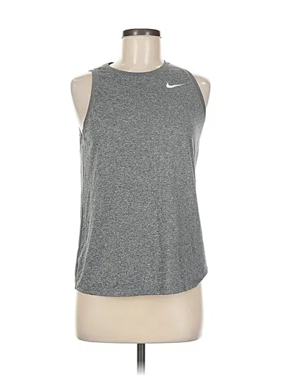 Pre-owned Nike Active Tank Top In Silver