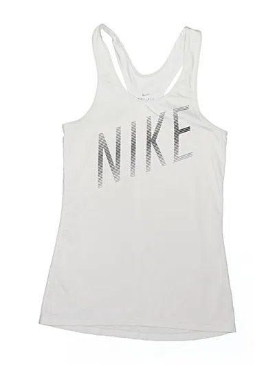 Pre-owned Nike Kids' Active Tank Top In Silver