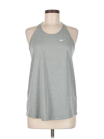 Pre-owned Nike Active Tank Top In Silver