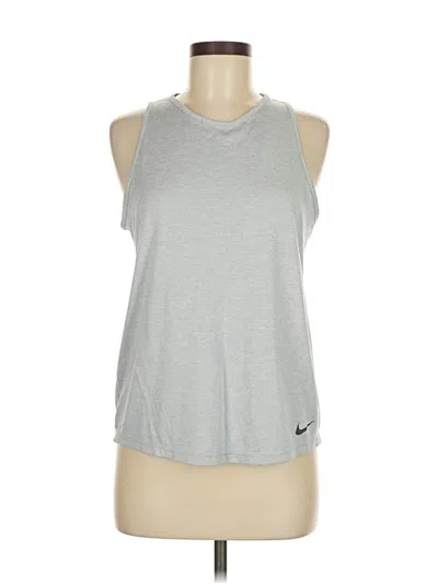 Pre-owned Nike Active Tank Top In Silver
