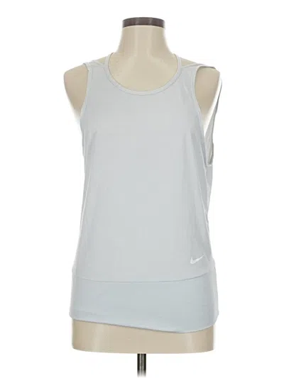 Pre-owned Nike Active Tank Top In Silver