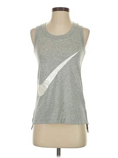 Pre-owned Nike Active Tank Top In Silver
