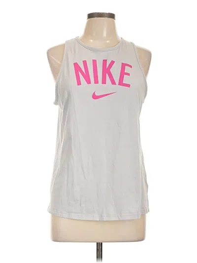 Pre-owned Nike Active Tank Top In Silver