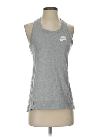 Pre-owned Nike Active Tank Top In Silver