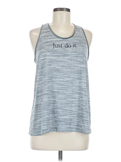 Pre-owned Nike Active Tank Top In Silver