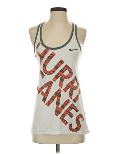 Pre-owned Nike Active Tank Top In Silver