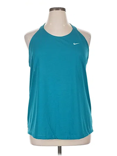 Pre-owned Nike Active Tank Top In Teal