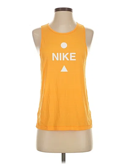 Pre-owned Nike Active Tank Top In Yellow