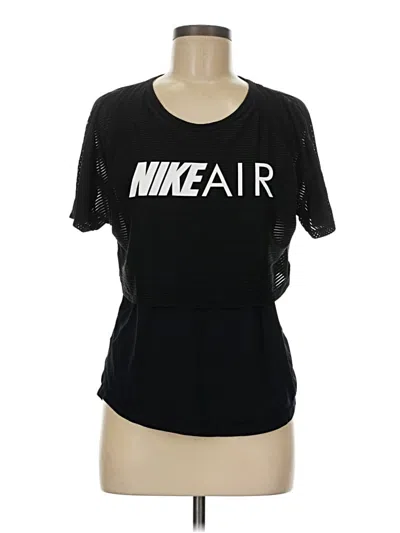 Pre-owned Nike Active T-shirt In Black