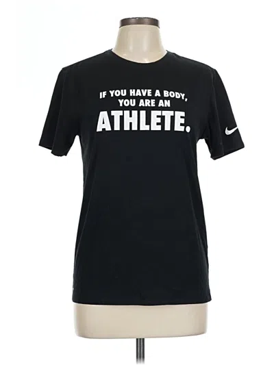 Pre-owned Nike Active T-shirt In Black
