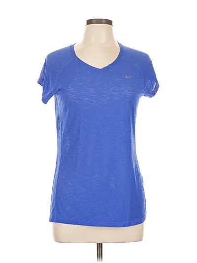 Pre-owned Nike Active T-shirt In Blue