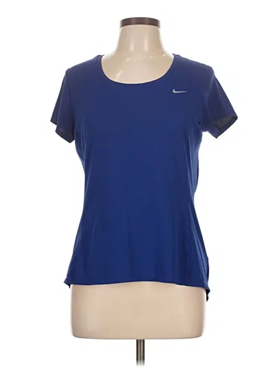 Pre-owned Nike Active T-shirt In Blue