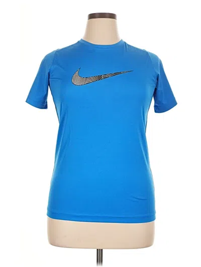 Pre-owned Nike Active T-shirt In Blue
