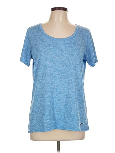 Pre-owned Nike Active T-shirt In Blue