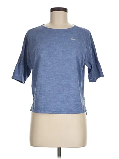 Pre-owned Nike Active T-shirt In Blue