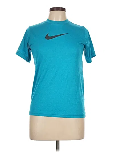 Pre-owned Nike Active T-shirt In Blue