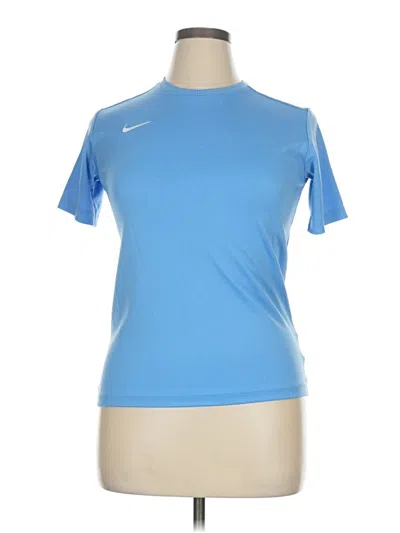 Pre-owned Nike Active T-shirt In Blue