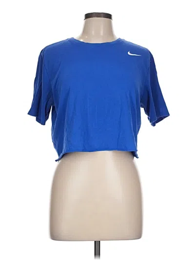 Pre-owned Nike Active T-shirt In Blue