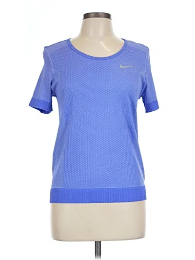 Pre-owned Nike Active T-shirt In Blue