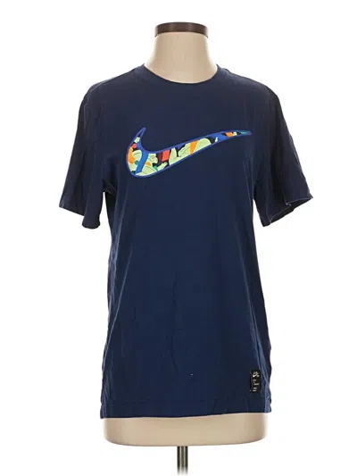 Pre-owned Nike Active T-shirt In Blue