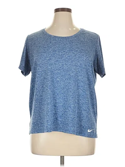 Pre-owned Nike Active T-shirt In Blue