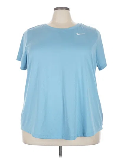 Pre-owned Nike Active T-shirt In Blue